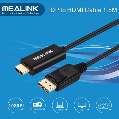 Позолоченный кабель Displayport DP-HDMI длиной 1,8 м